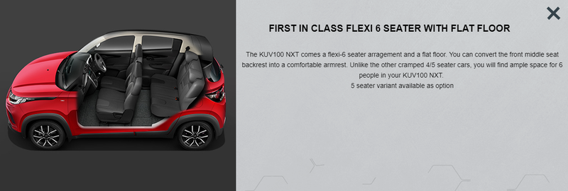 Illustration for article titled Is the Mahindra KUV100 the last 2 row 6 seater car left?
